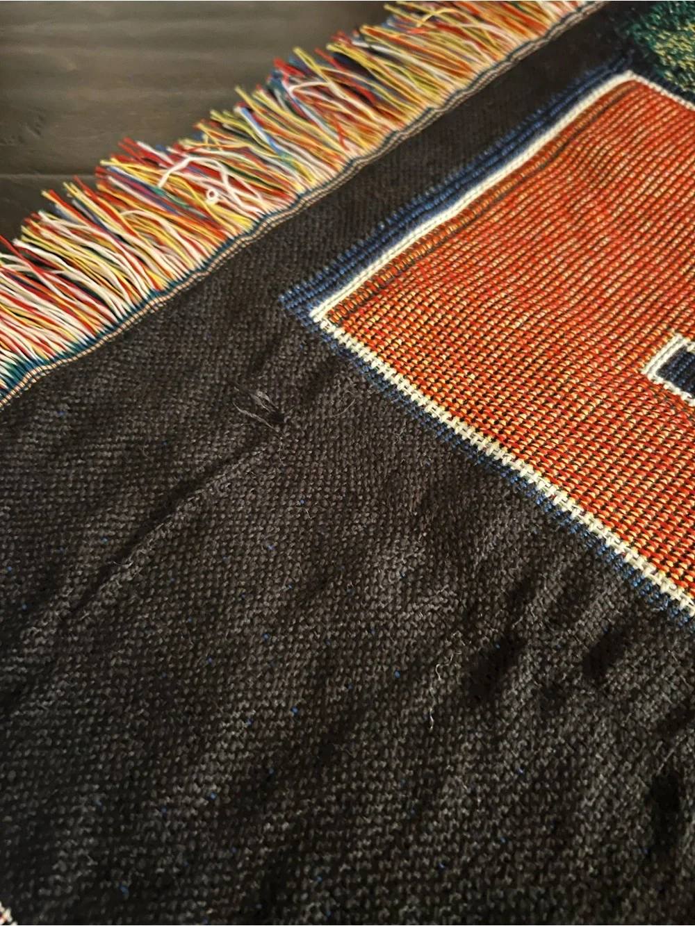 Chicago Bears woven tapestry throw